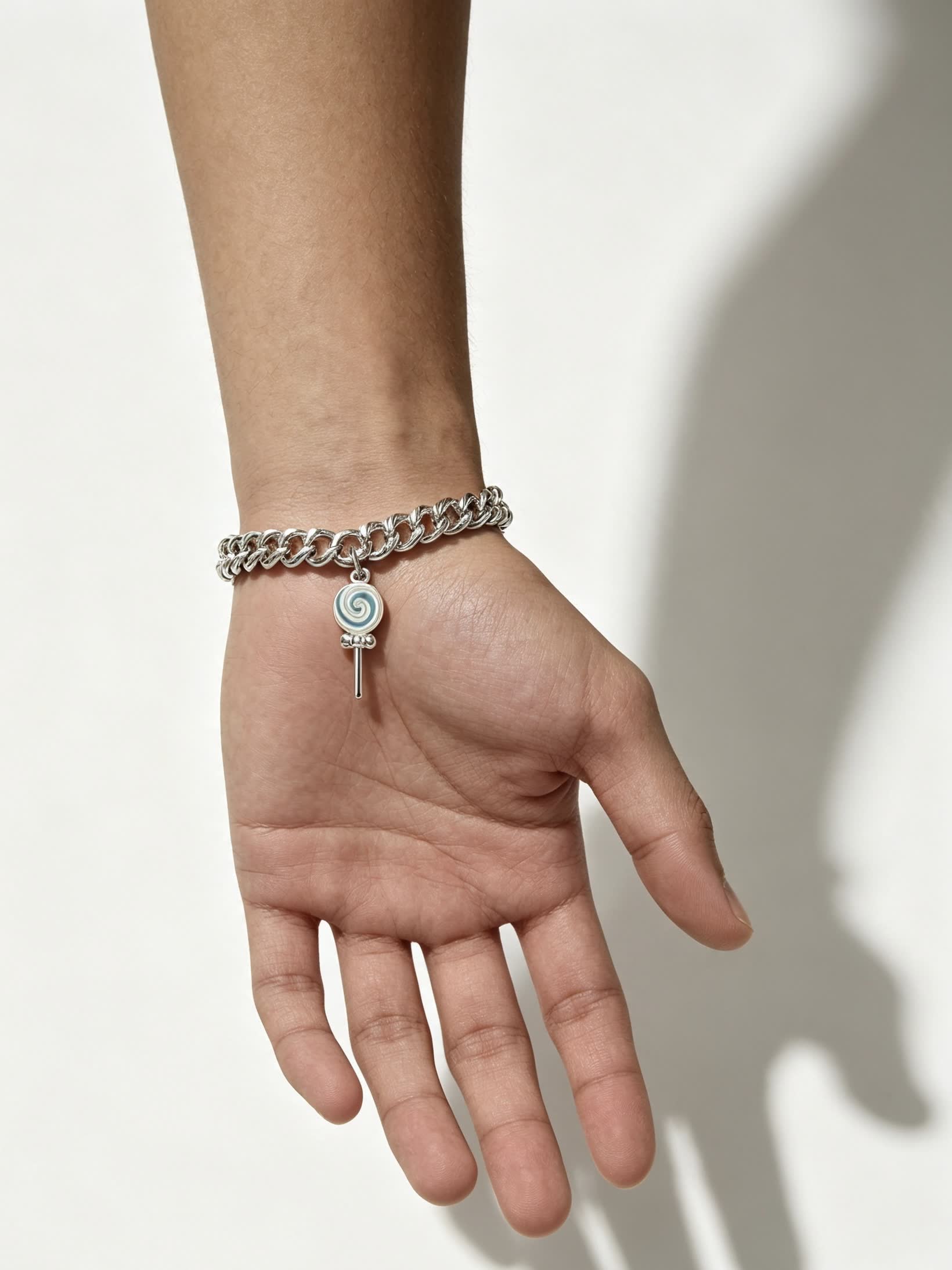 Tiffany & Co. Sterling Silver Bracelet with Lollipop Charm